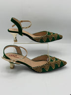 Beaded Kitten Heels Inayat Shoes