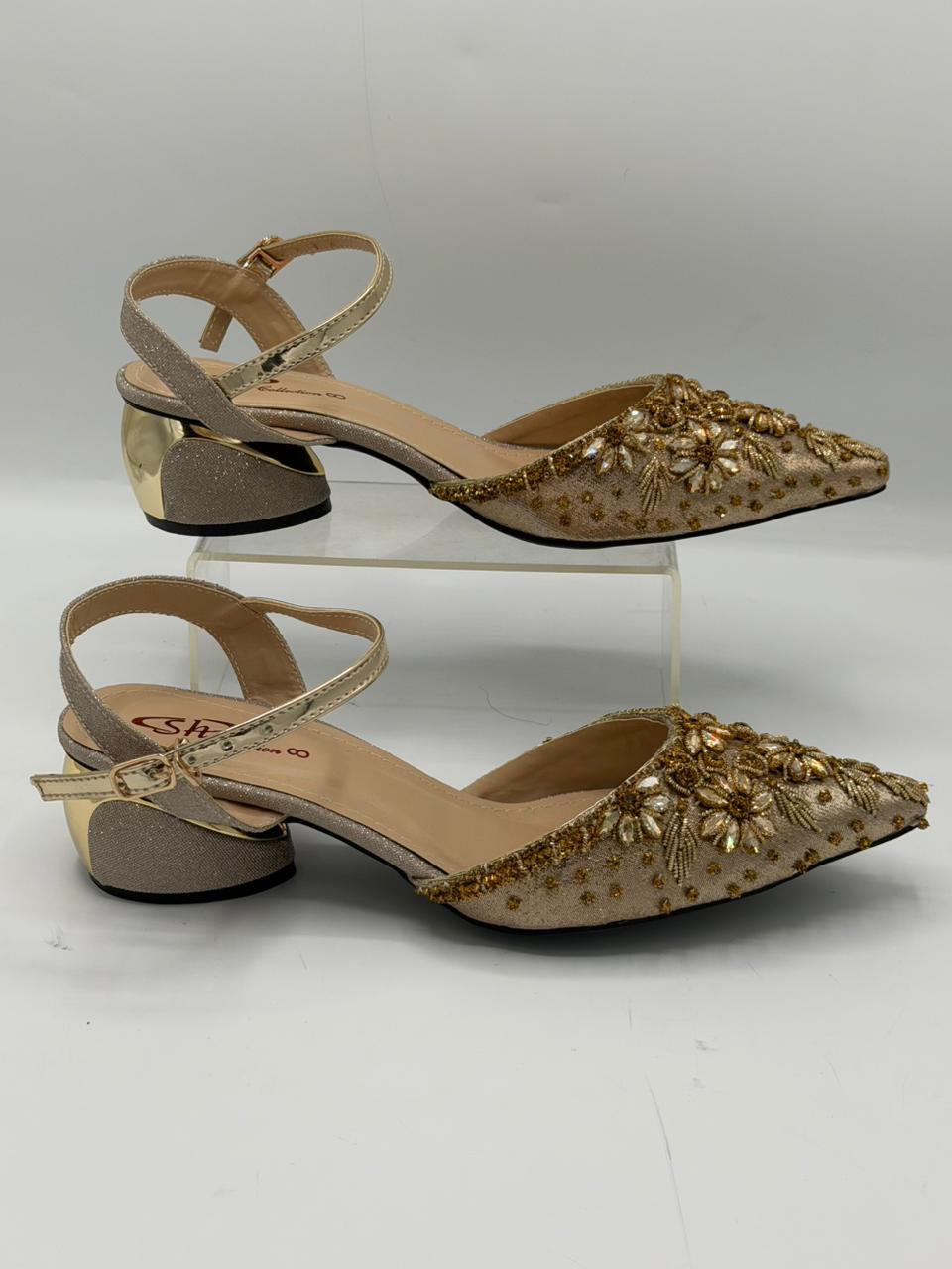 Velvet Sunflower Slingbacks Inayat Shoes