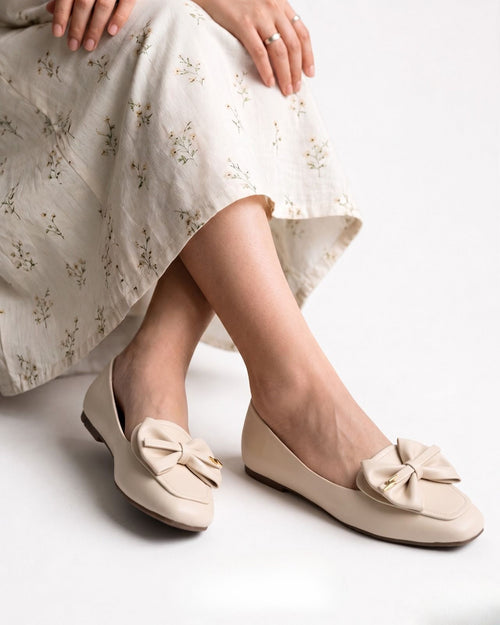 Bow Loafer Flats Inayat Shoes