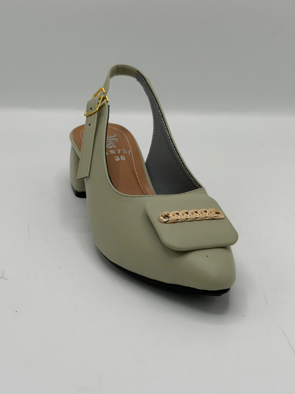 Chain Slingback Heels Inayat Shoes