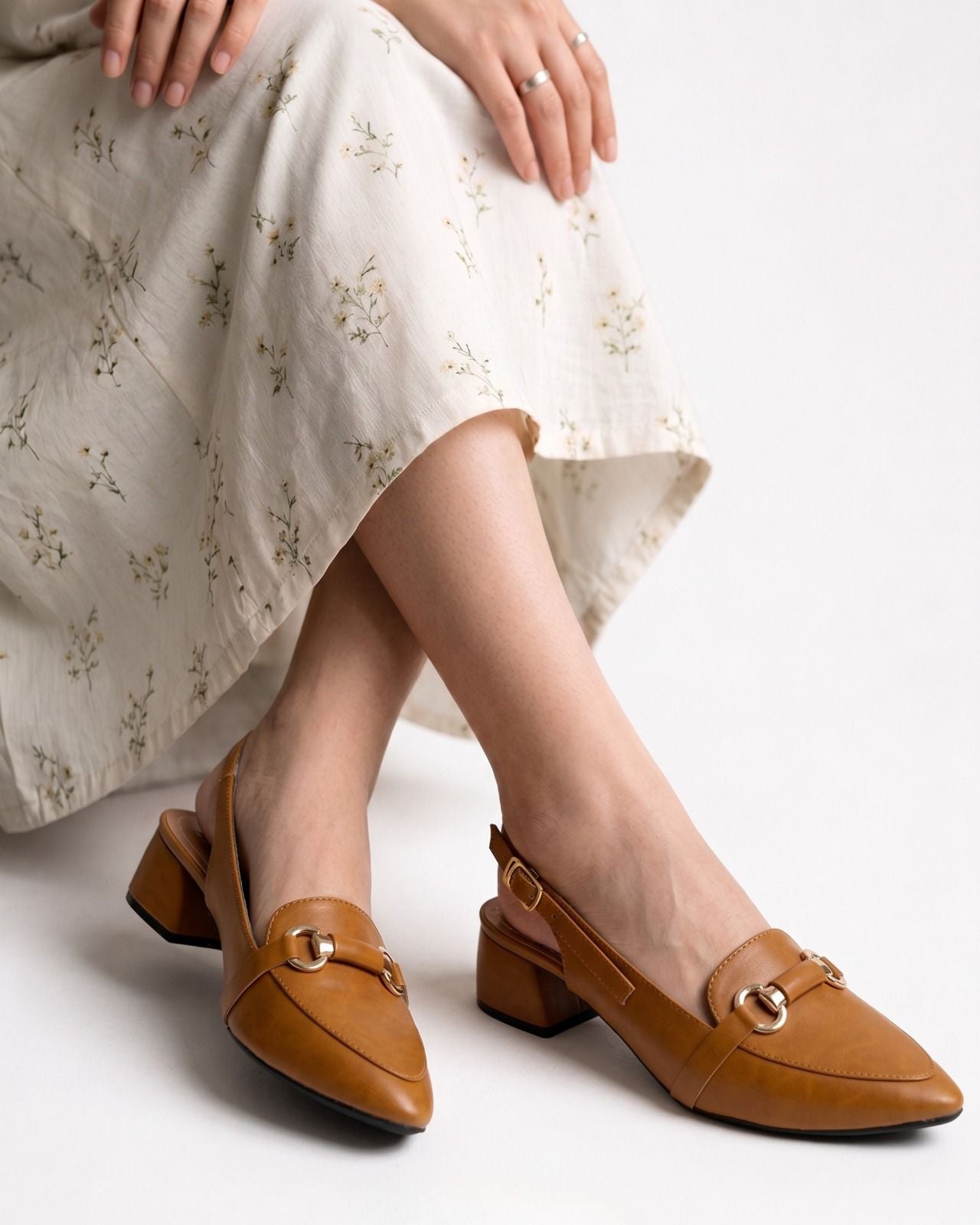 Horsebit Slingback Pumps Inayat Shoes