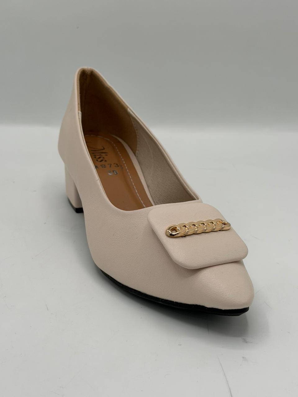 Gold Chain Court Shoes Inayat Shoes