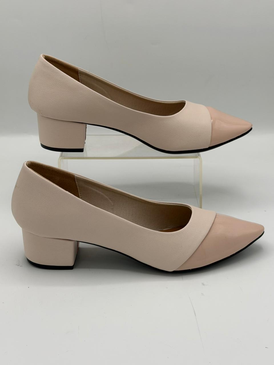Two-Tone Cap-Toe Pumps Inayat Shoes