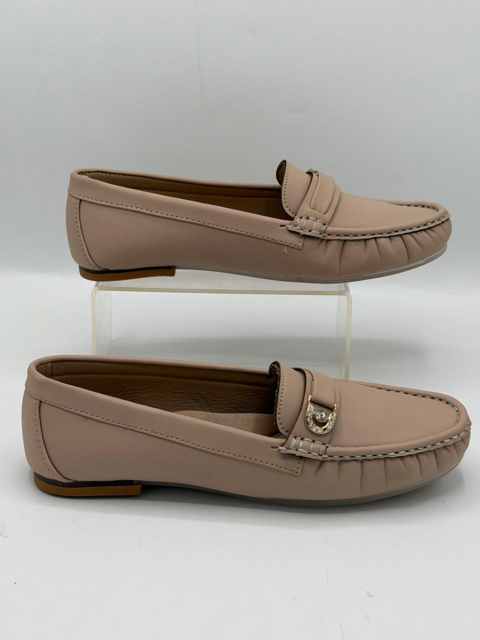 Gold Charm Loafers Inayat Shoes