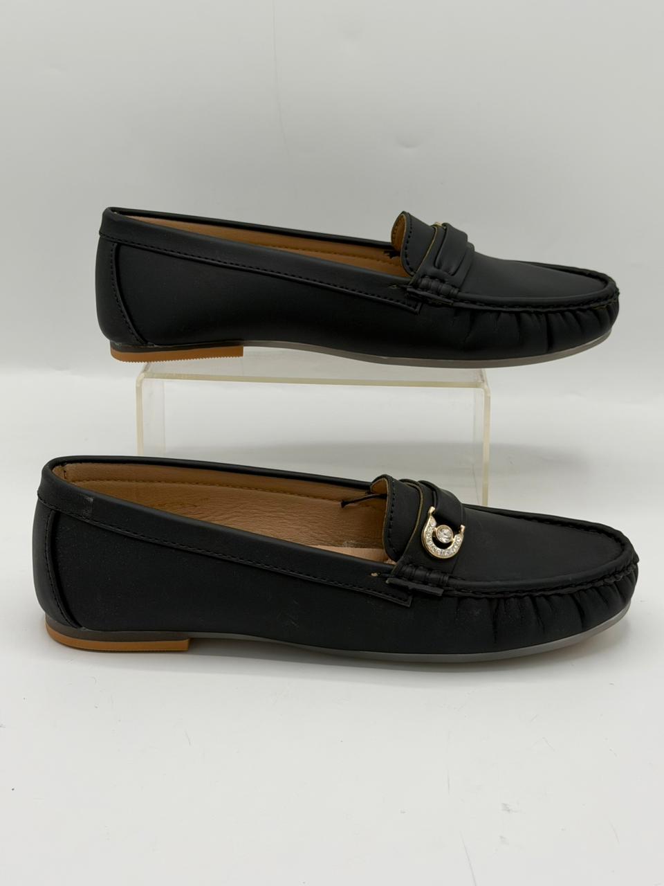 Gold Charm Loafers Inayat Shoes
