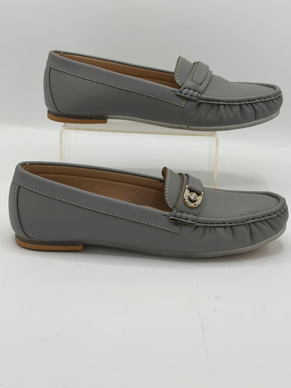 Gold Charm Loafers Inayat Shoes