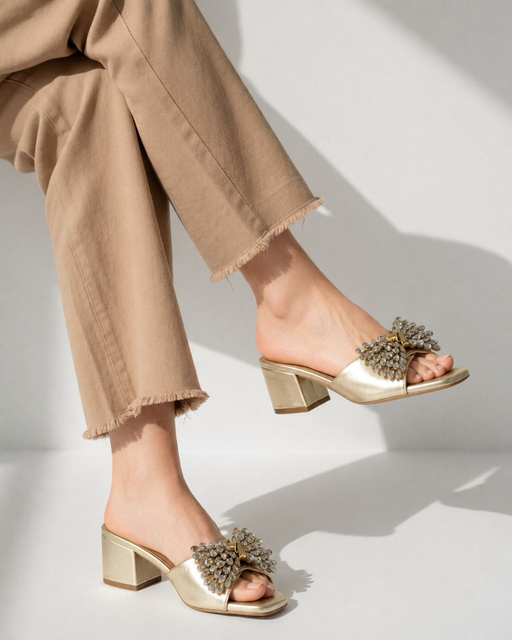 Jewel Bloom Mules Inayat Shoes