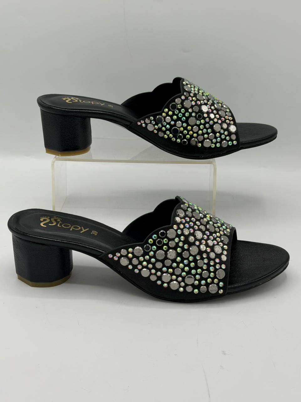 Stardust Studded Mules Inayat Shoes