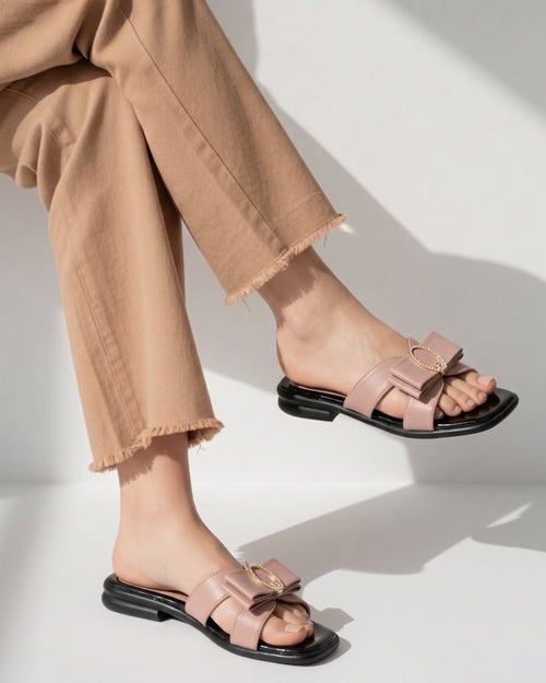Bow Slide Sleeper Inayat Shoes