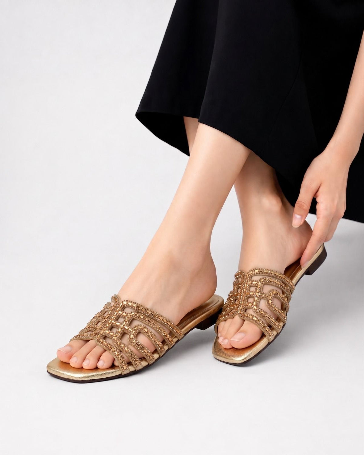 Crystal Cage Sleeper Inayat Shoes