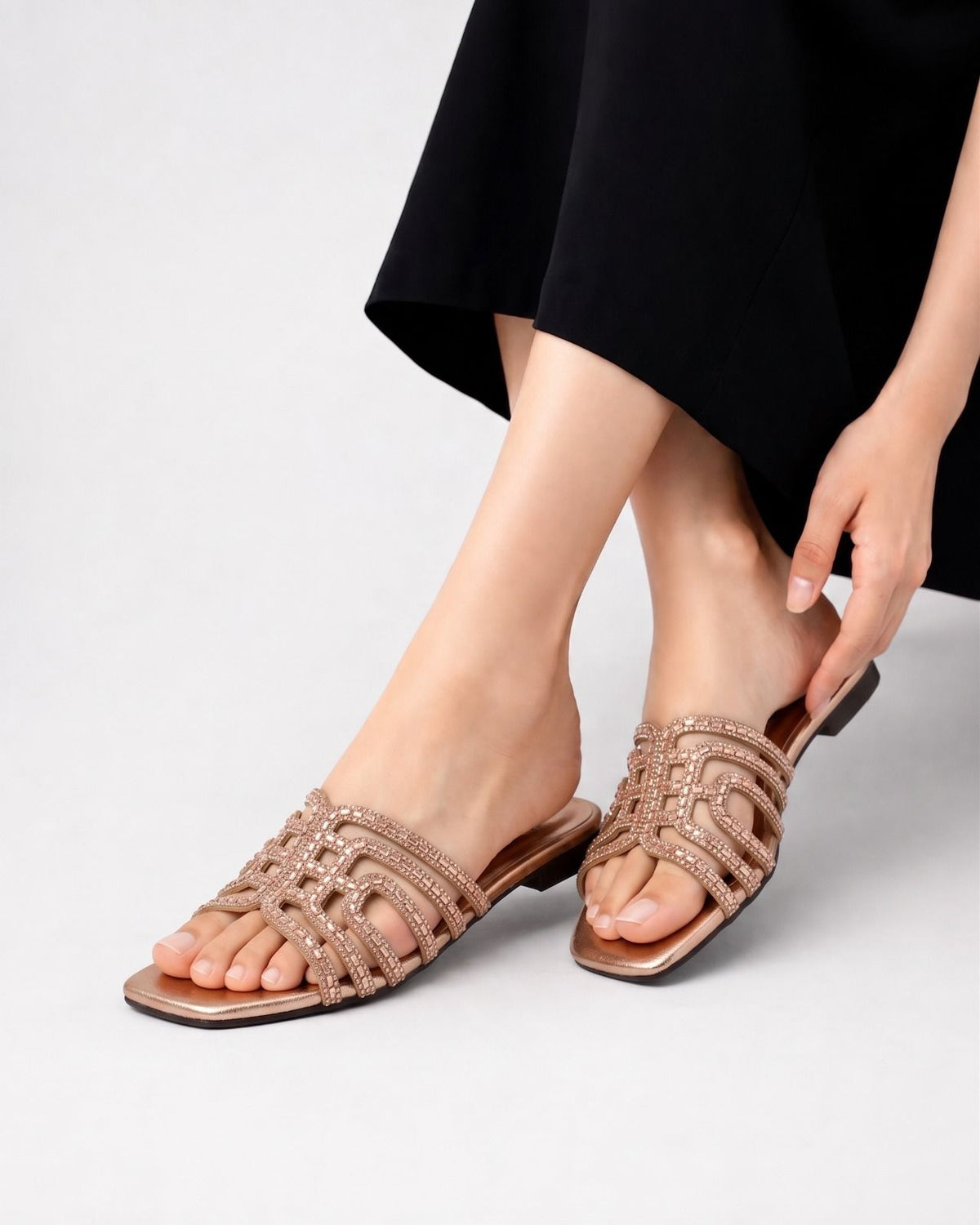 Crystal Cage Sleeper Inayat Shoes