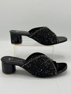 Embroidered Block Mule Inayat Shoes