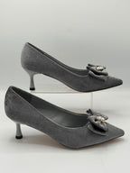 Jewelled Bow Kitten Heel Inayat Shoes