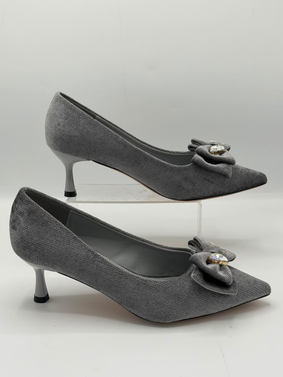 Jewelled Bow Kitten Heel Inayat Shoes