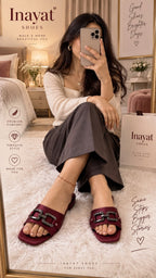 Buckle Luxe Slides Inayat Shoes