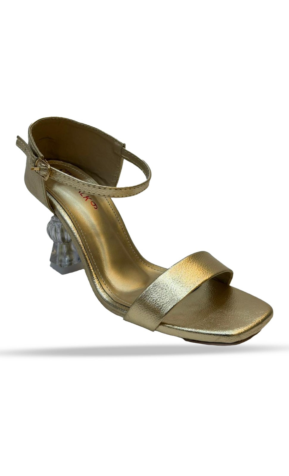 Side view of Inayat Shoes elegant satin flats for women featuring a comfortable low profile.