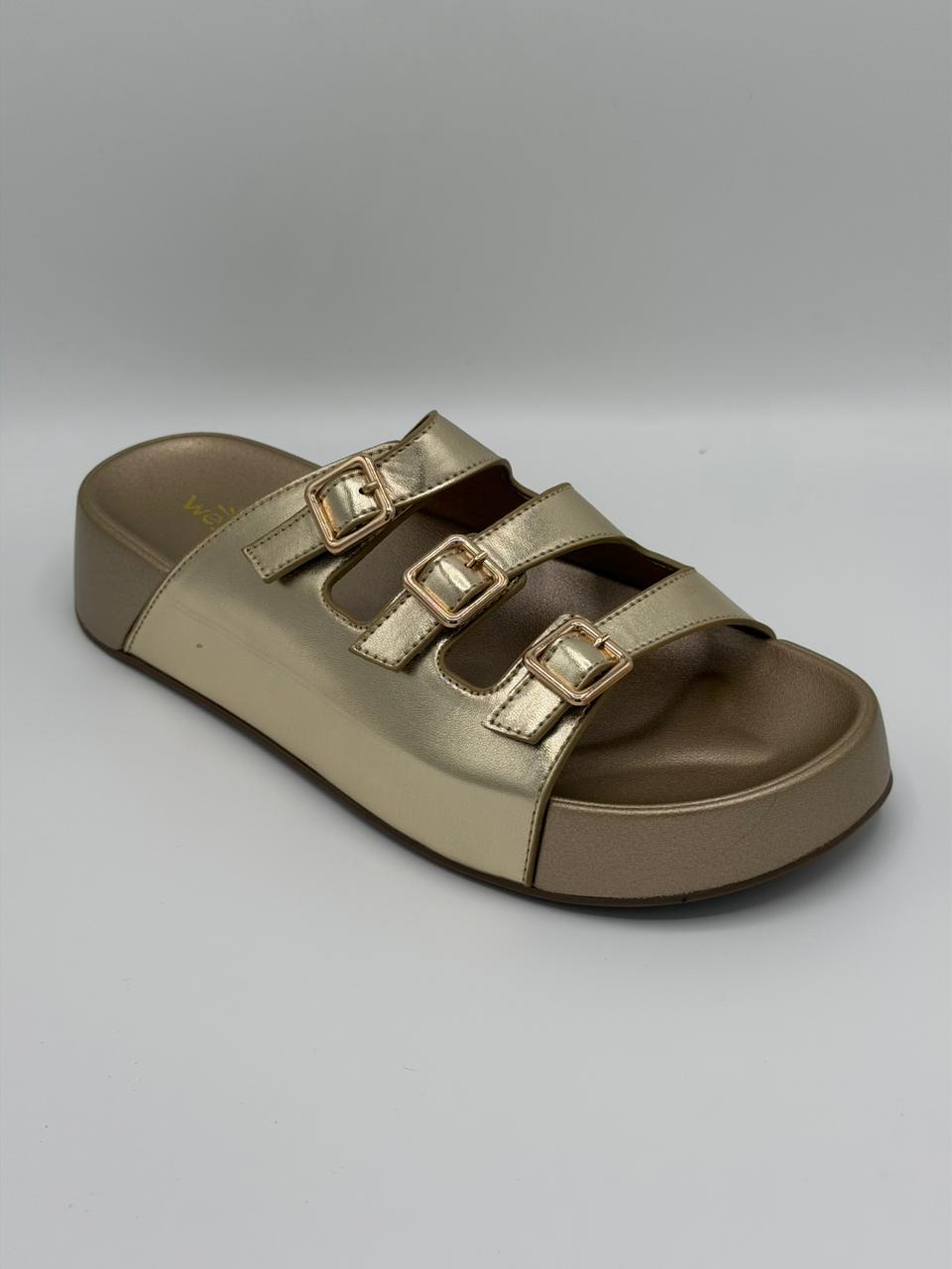 Triple Buckle Comfort Slides