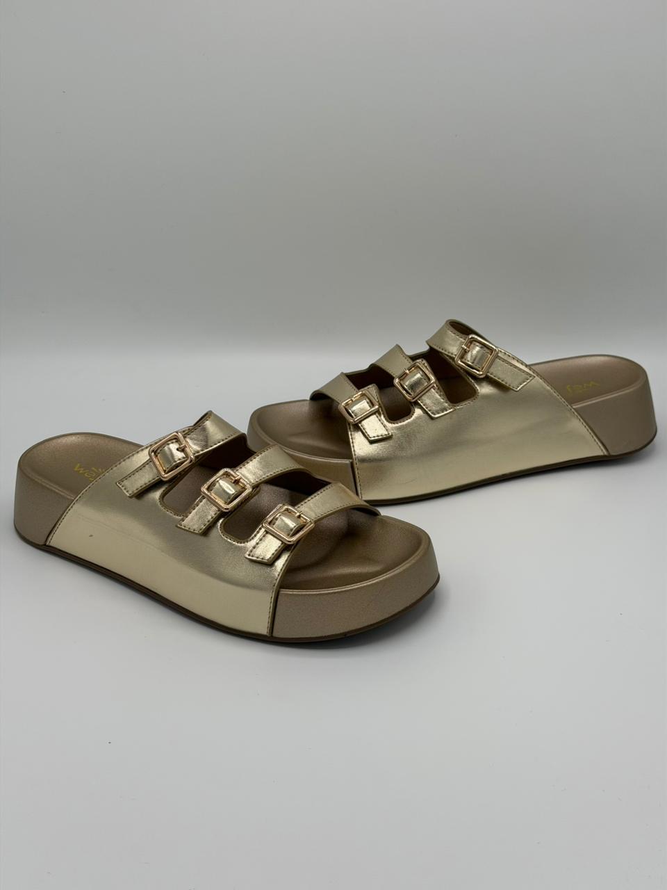 Triple Buckle Comfort Slides