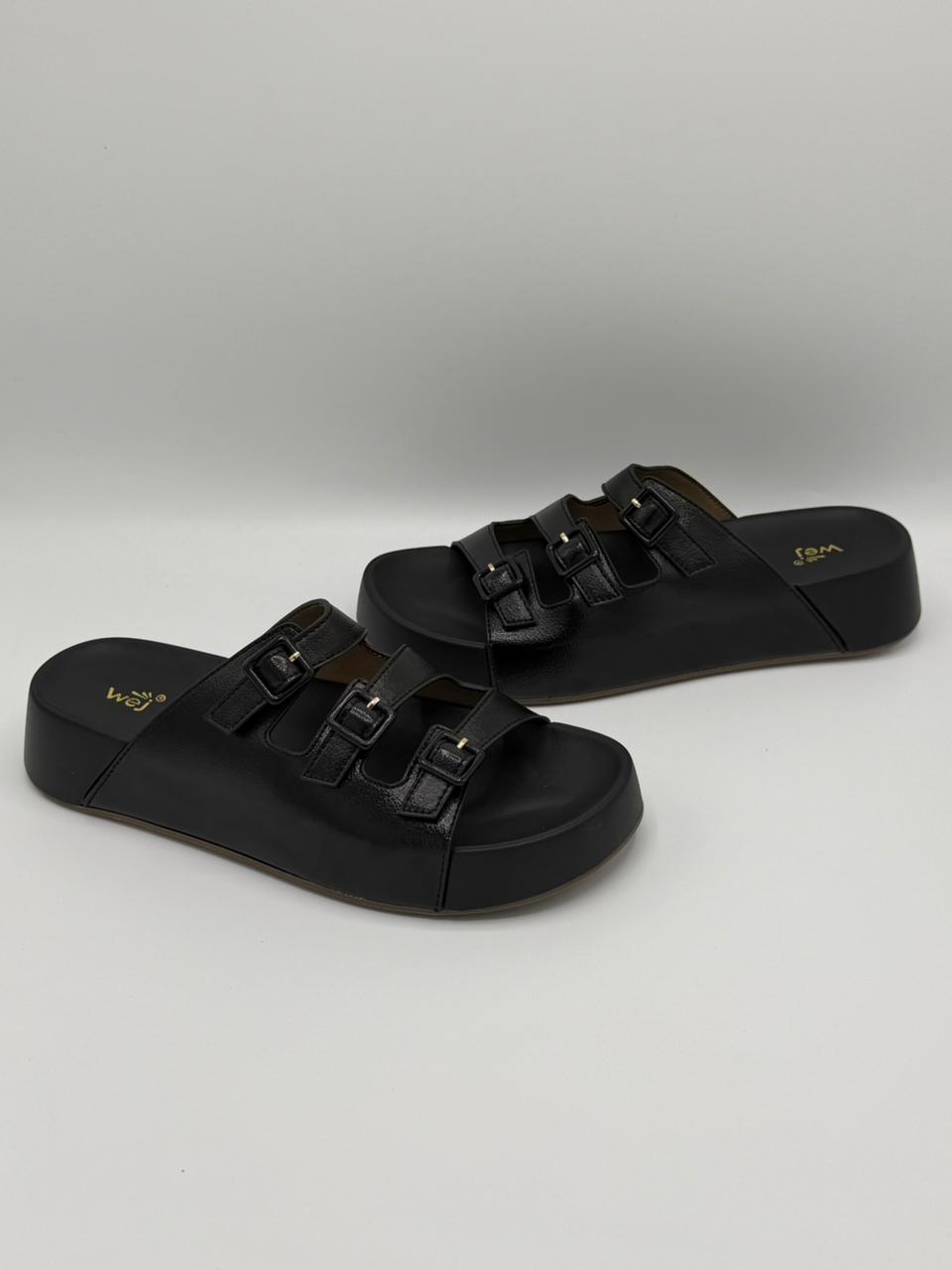 Triple Buckle Comfort Slides