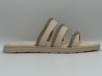 Embellished Triple Strap Slides
