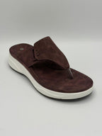 Women's Suede Comfort Thong Sleepers