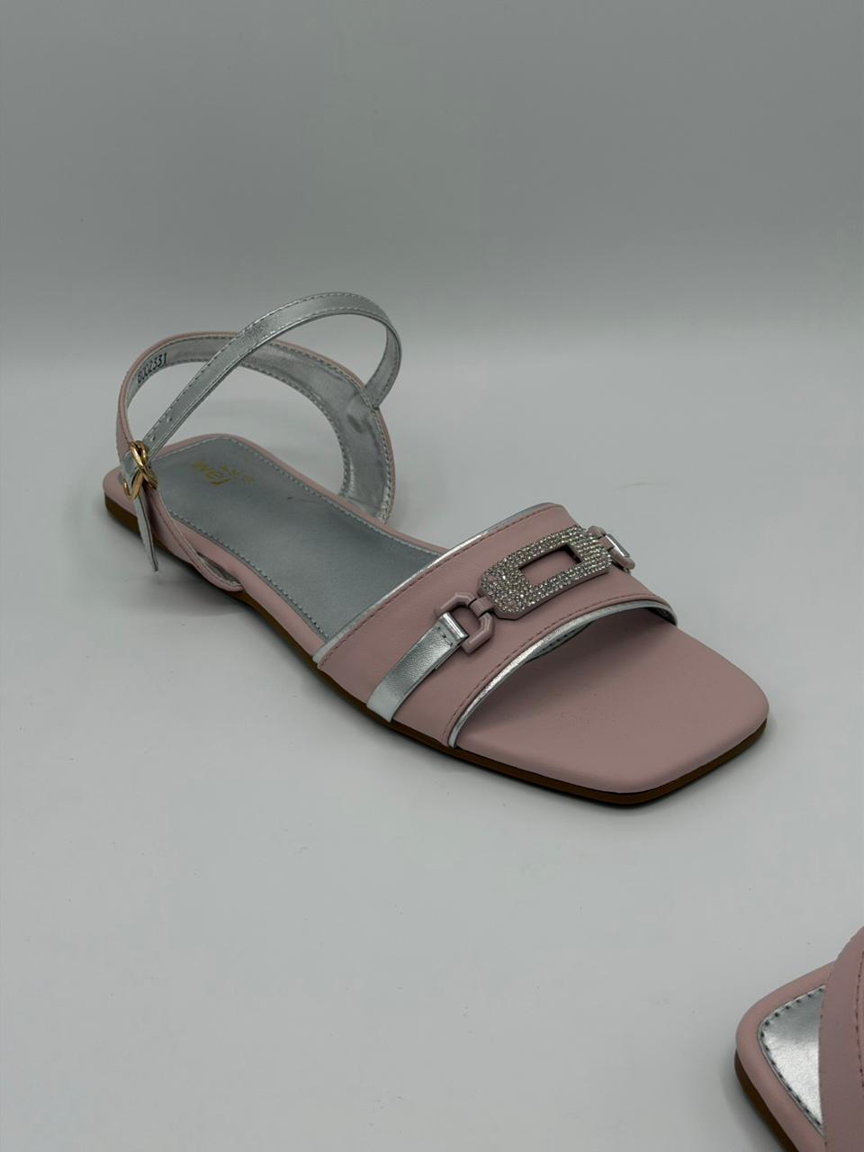Women & Girls Flat Sandals — Crystal Buckle
