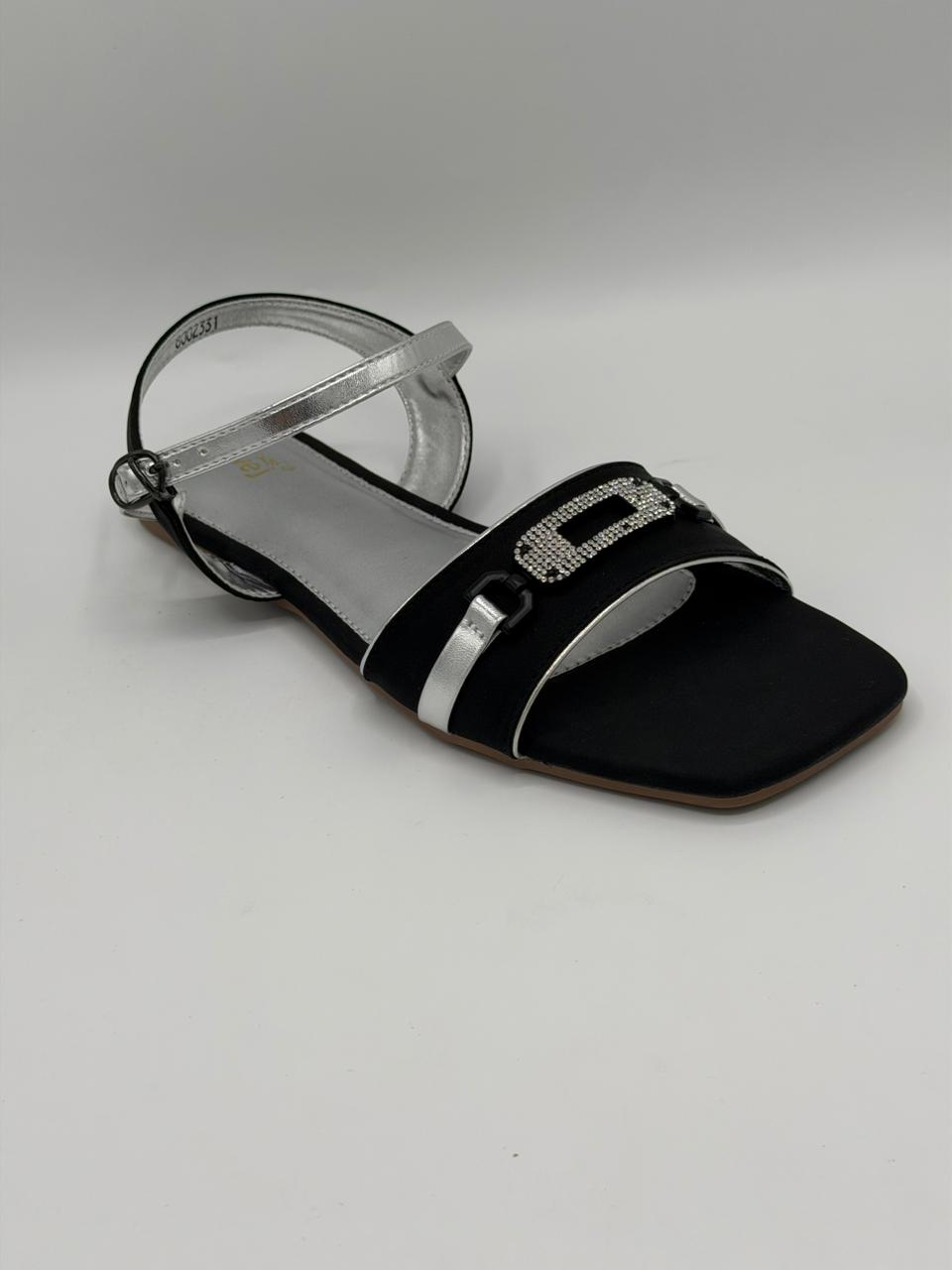 Women & Girls Flat Sandals — Crystal Buckle