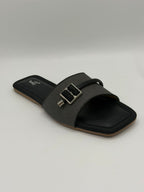Buckle Strap Slide Sandals