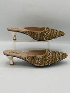 Crystal Mule Heels Inayat Shoes