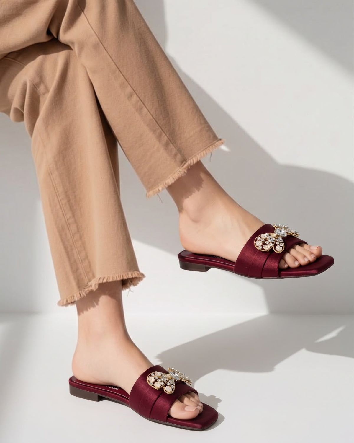 Butterfly Brooch Slide Inayat Shoes