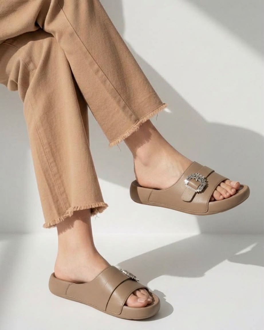 Crystal Buckle Slide Inayat Shoes