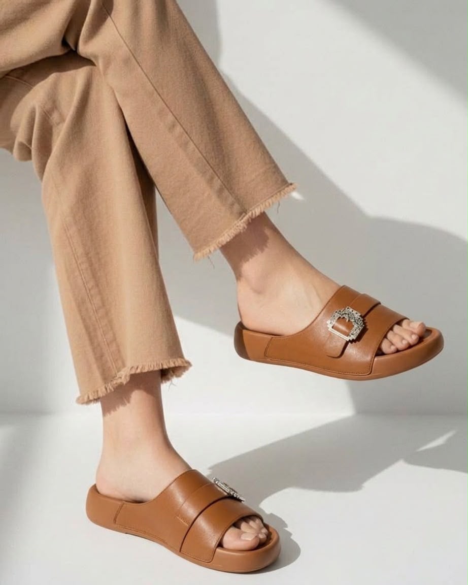 Crystal Buckle Slide Inayat Shoes